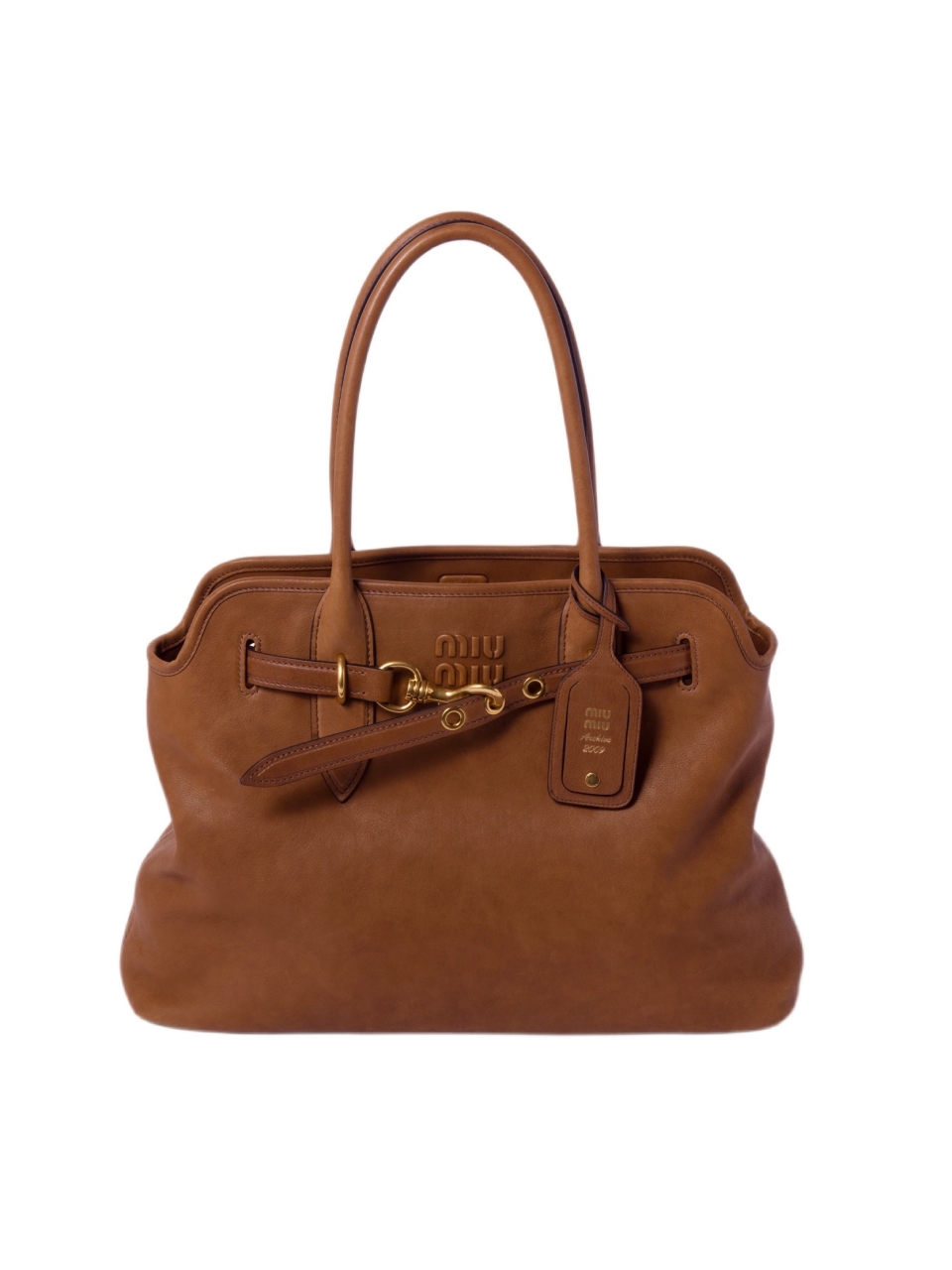 Сумка из кожи наппа Aventure Miu Miu
